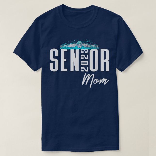 T-shirt Classe de 2023 Senior Mom Swim Team Matchin (Design devant)