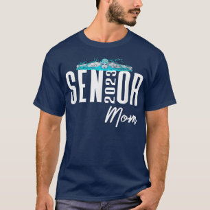 T-shirt Classe de 2023 Senior Mom Swim Team Matchin