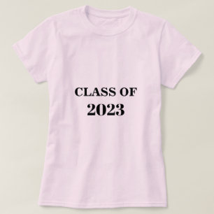T-shirt Classe De 2023 Simple Minimal Graduation Light Ros