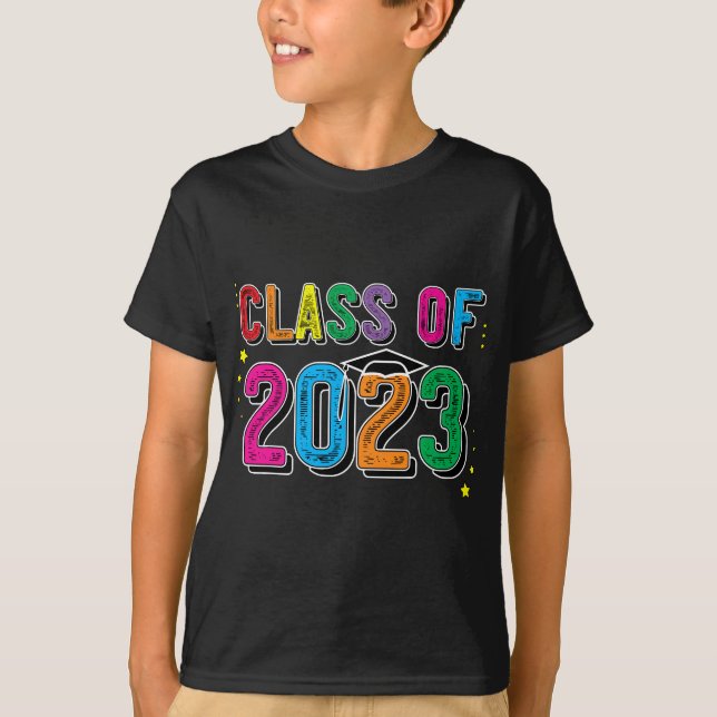 T-shirt CLASSE DE 2023 T Graduation Senior Premier Jour De (Devant)