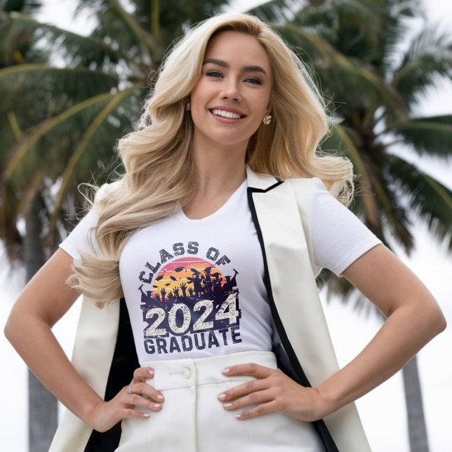 T-shirt classe de 2024 femmes chemises lycée (Créateur téléchargé)