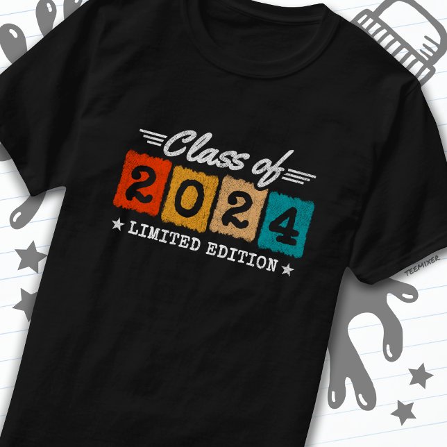 T-shirt Classe de 2024 Graduate Retro Senior Graduation (Créateur téléchargé)