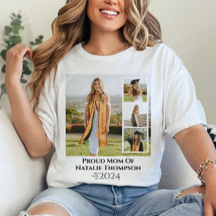 T-shirt Classe de 2024 Graduation Photo Collage personnali