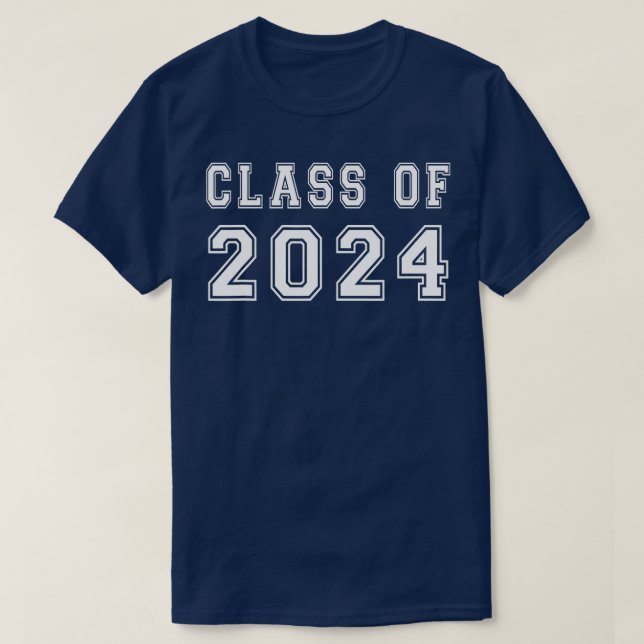 T-shirt Classe De 2024 Lycée Date De Graduation (Design devant)