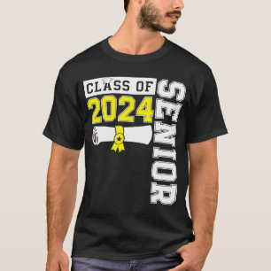 T-shirt Classe de 2024 Secondaire 24 Niveau de Graduation