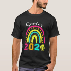 T-shirt Classe De 2024 Senior 2024 Rainbow Senior 24