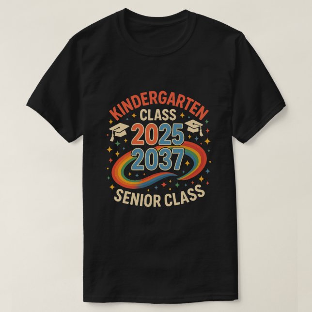 T-shirt Classe de 2025 2037 Maternelle à Senior (Design devant)