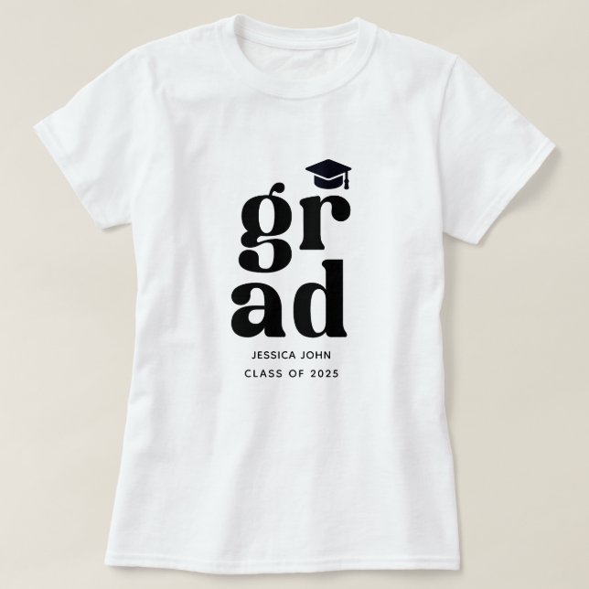 T-shirt classe de 2025 Grad Graduation Ceremony party (Design devant)