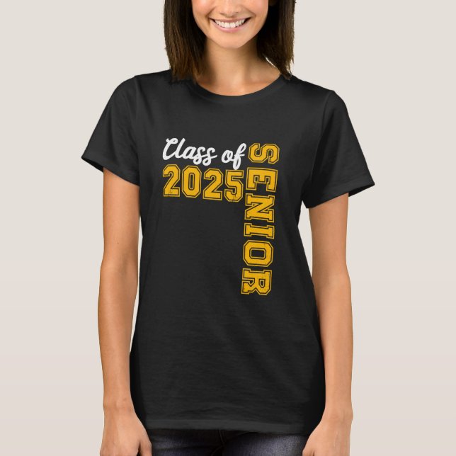 T-shirt Classe de 2025 Lycée Graduation Retour T (Devant)