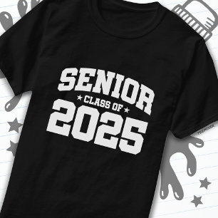 T-shirt Classe de 2025 Lycée Graduation Senior 2025