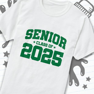 T-shirt Classe de 2025 Lycée Graduation Senior 2025