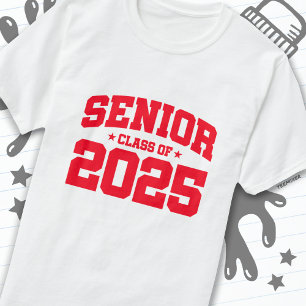 T-shirt Classe de 2025 Lycée Graduation Senior 2025