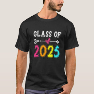 T-shirt Classe De 2025 Senior 2025 Grandir Avec Moi École
