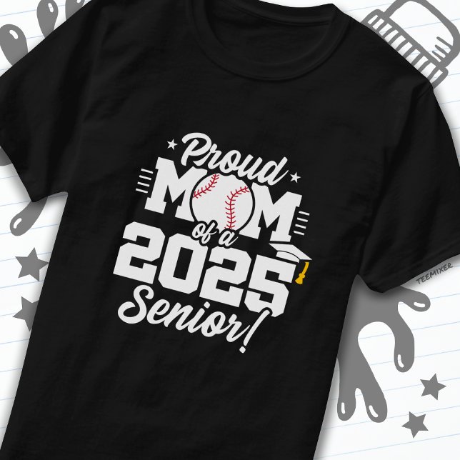 T-shirt Classe de 2025 Senior Year Baseball Mom Senior 202 (Créateur téléchargé)