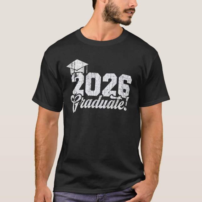 T-shirt Classe De 2026 Diplômé (Devant)