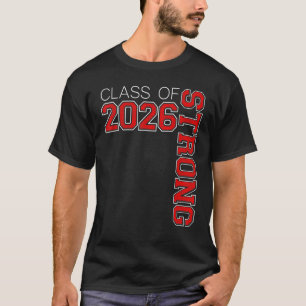 T-shirt Classe De 2026 Forte Classe De Diplômés De 26 Red 