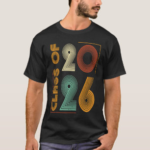 T-shirt Classe de 2026 Rétro Diplômé Senior 26 Graduation