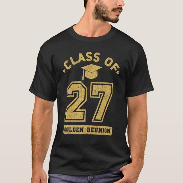 T-shirt Classe De 2027 Collège Diplôme Secondaire Reunio (Devant)