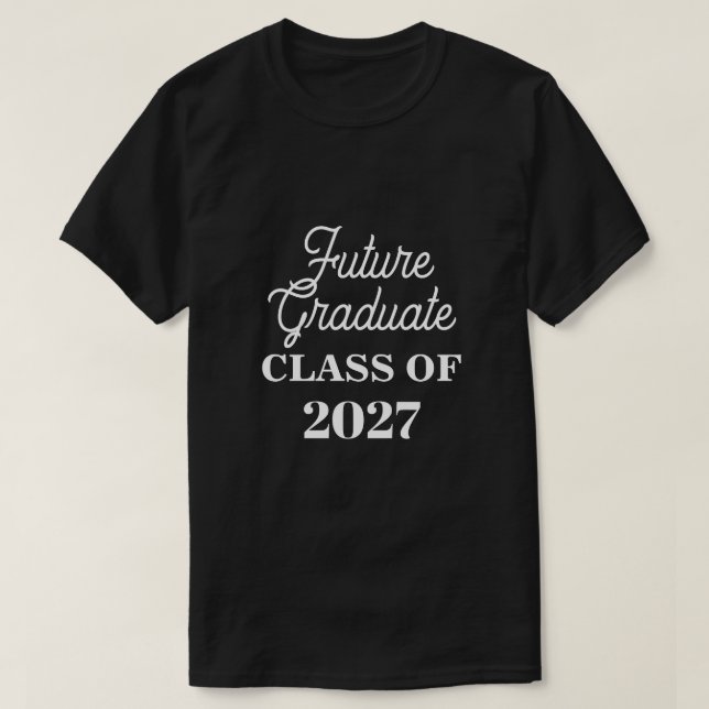 T-shirt Classe De 2027 Futur Diplômé Funny Junior Sibling (Design devant)