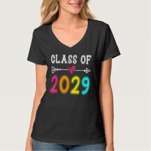 T-shirt Classe De 2029 Senior 2029 Grandir Avec Moi École 