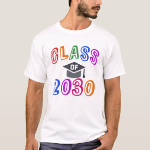 T-shirt CLASSE De 2030 Quatrième Année De Graduation Augme