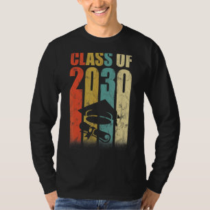 T-shirt Classe De 2030 Retro Vêtements Pour Diplômés De L'