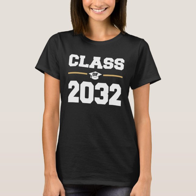 T-shirt classe de 2032 grandir avec moi (Devant)