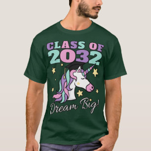 T-shirt Classe de 2032 Grow With Me Magical Unicorn Chemis