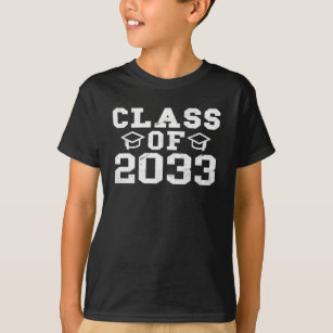 T-shirt Classe de 2033 Chemise, Maternelle à la Graduation