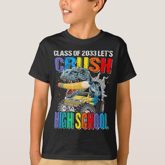 T-shirt Classe De 2033 Écrasons Le Lycée (Devant)