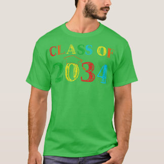 T-shirt Classe De 2034 Augmenter Avec Moi Graduation IV