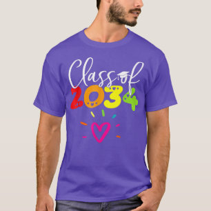 T-shirt Classe De 2034 Jardin D'Enfants Grandir Avec Moi G