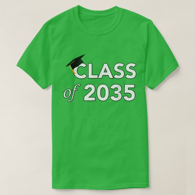 T-shirt Classe De 2035 Croissance Avec Moi Maternelle À Gr (Design devant)