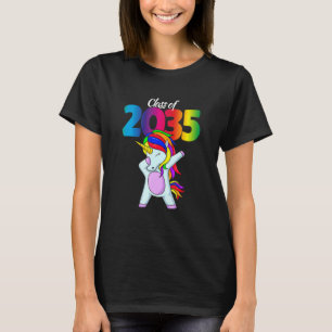 T-shirt Classe De 2035 Dabbing Unicorn Retour À L'École Ty