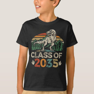 T-shirt Classe de 2035 Grow With Me Dinosaur retour à l'éc
