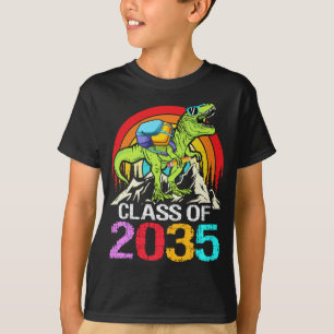 T-shirt Classe de 2035 Grow With Me Dinosaur retour à l'éc
