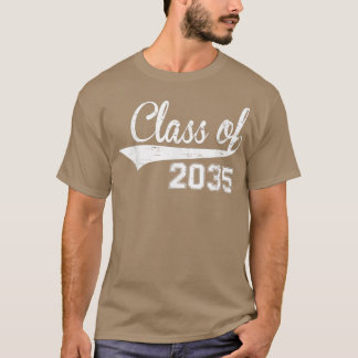 T-shirt Classe de 2035 Grow With Me PreK Préscolaire Gradu