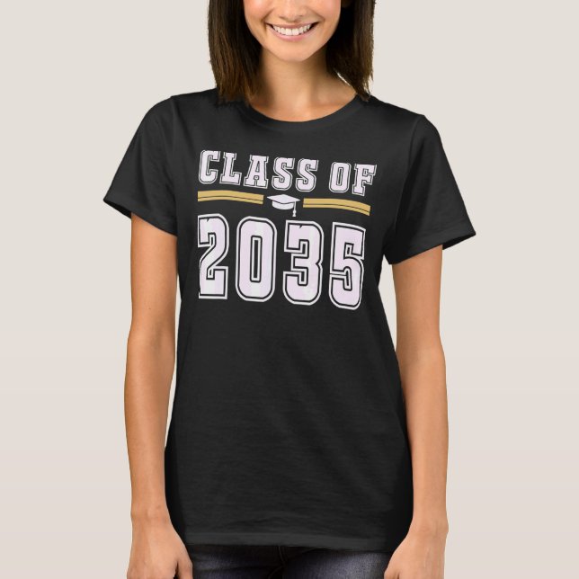 T-shirt Classe de 2035 Grow With Me Premier jour de l'Arg  (Devant)