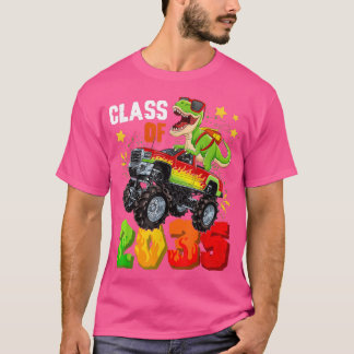 T-shirt Classe De 2035 Jardin D'Enfants Grow With Me Dinos