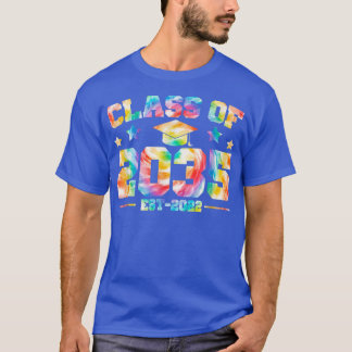 T-shirt Classe De 2035 Maternelle Diplômée Tie Dye Gradua
