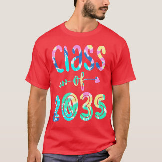 T-shirt Classe De 2035 Maternelle Pré K Croissance Avec Mo
