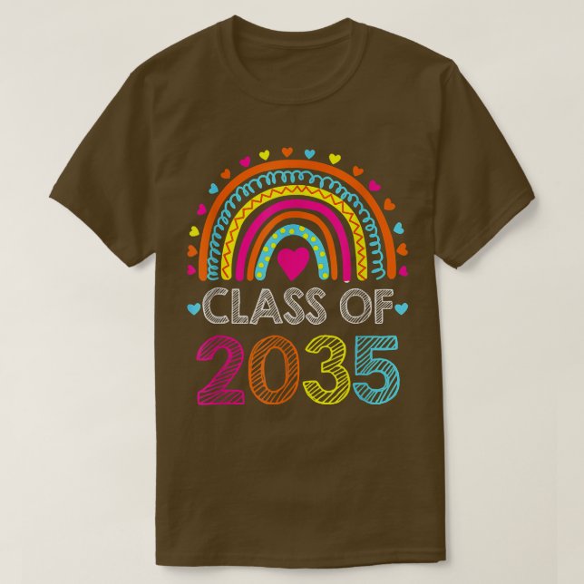 T-shirt Classe De 2035 Pré K Diplôme Préscolaire (Design devant)