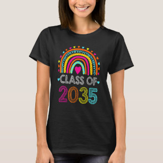 T-shirt Classe De 2035 Pré K Préscolaire Premier Jour Reto