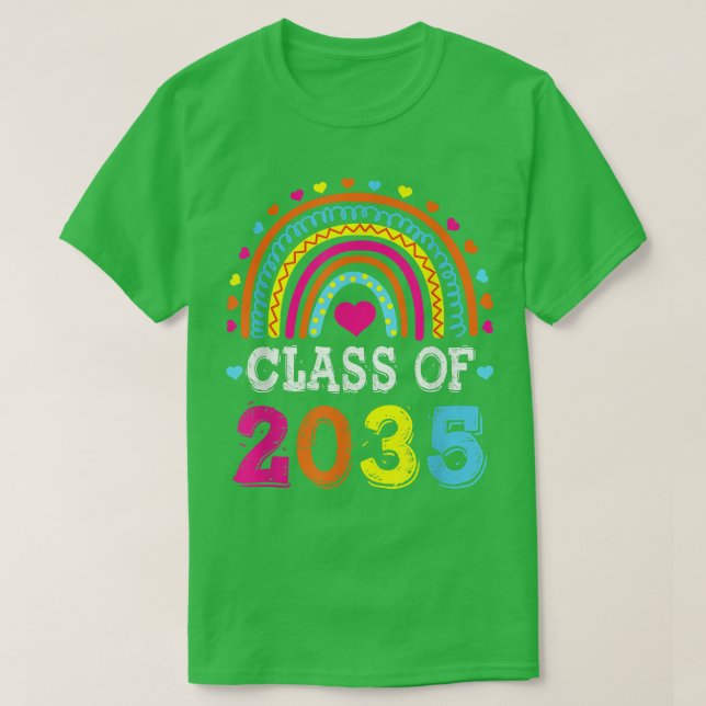 T-shirt Classe De 2035 PréK Enseignement Préscolaire  (Design devant)