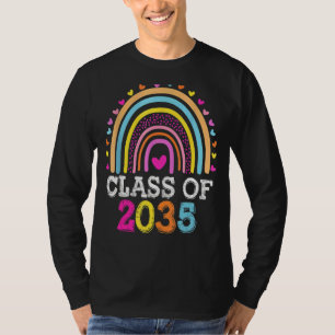 T-shirt Classe De 2035 Rainbow Kindergarten Préscolaire Gr