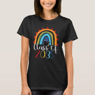 T-shirt Classe De 2035 Rainbow Pré K Graduate Préscolaire 