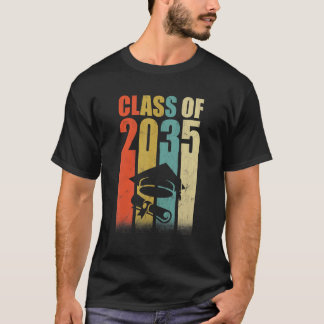 T-shirt Classe De 2035 Retro Vêtements Pour Diplômés De Jo