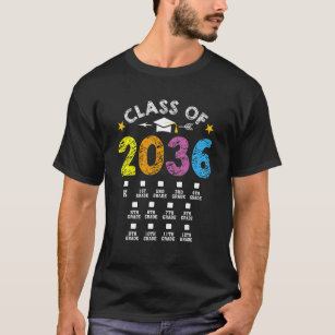 T-shirt Classe De 2036 Augmenter Avec Moi Liste De Vérific