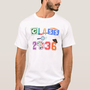 T-shirt CLASSE De 2036 Enfants PRE-K Pépinière Premier Jou