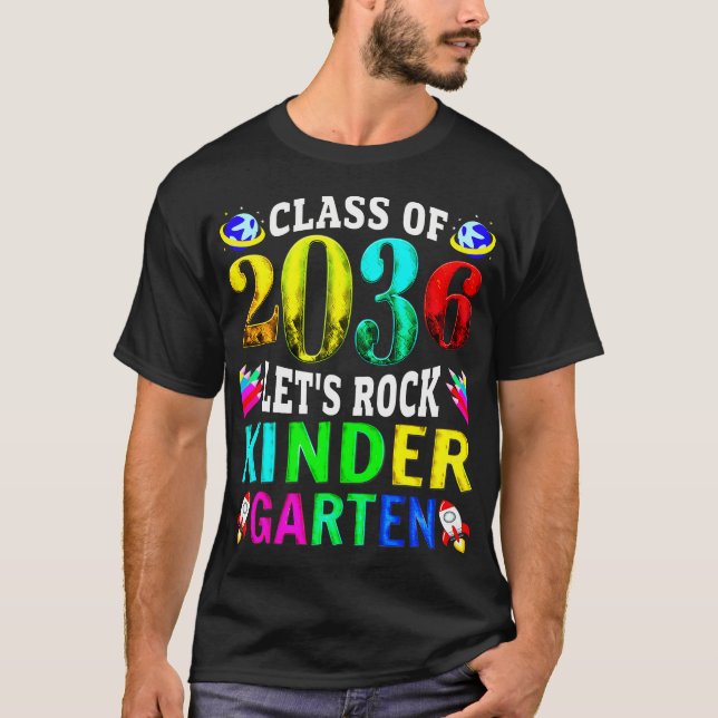 T-shirt Classe De 2036 Rock Kindergarten (Devant)